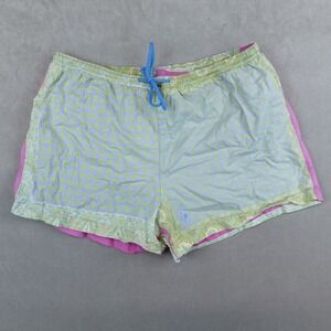 ETRO Milano Swim Trunks Mens XL Purple Lined Paisley Drawstring Italy Mesh Lined